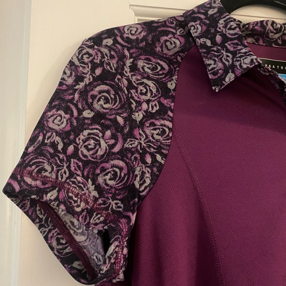 NWT PGA Women’s floral Golf Shirt UV protection - Picture 2 of 4